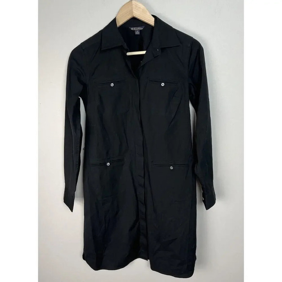 Brooks Brothers Collared Long Sleeve Shirt Dress Cotton Lycra Blend Women’s - Picture 1 of 8